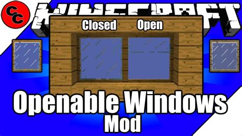 Minecraft Mods Openable Windows Mod 1122 Youtube