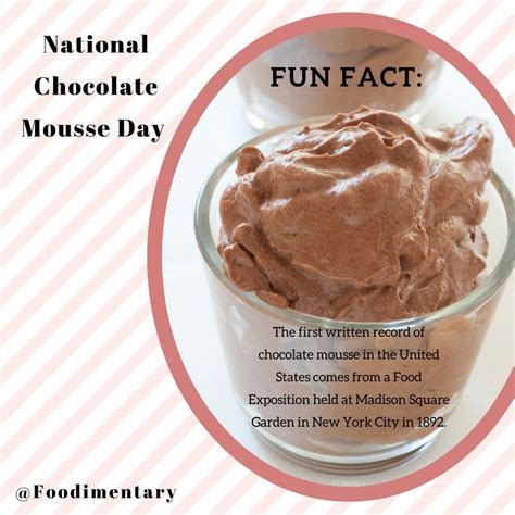 Chocolate Mousse In A Glass Bowl With The Words National Chocolate