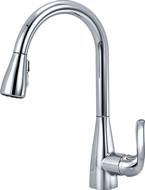 Sanibel kitchen faucet two handle gooseneck lead free chrome kitchen faucets. Delta Grenville Single Handle Pull-Down Kitchen Faucet in ...