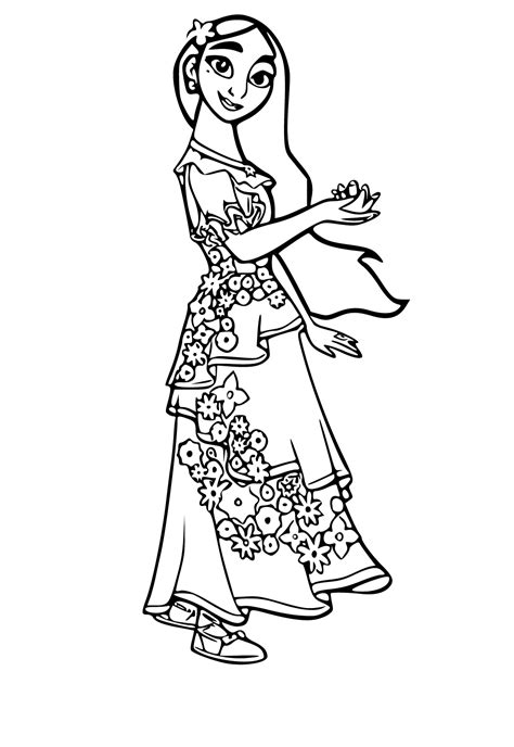 29 Encanto Isabella Coloring Pages Yasaralliha