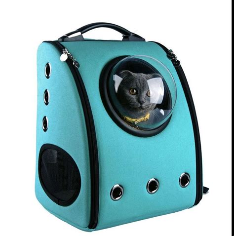 Cat astronaut capsule backpack bag (plain). U-Pet Bubble Pet Carriers | DudeIWantThat.com