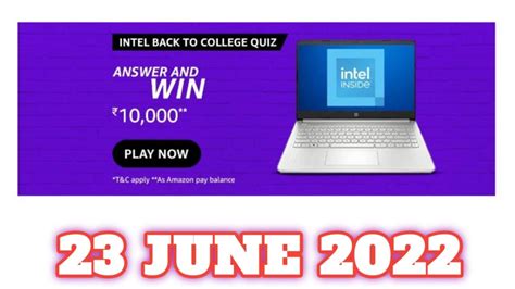 Amazon Funzone Intel Back To College Quiz Answers Today Amazon Intel