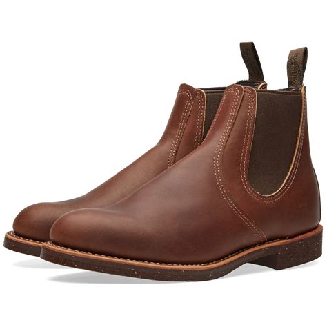 Red Wing 8201 Heritage Chelsea Rancher Boot Brown Red Wing Shoes