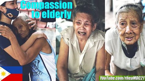 Making These Poor And Old Filipino Ladies Happy Giving Help To