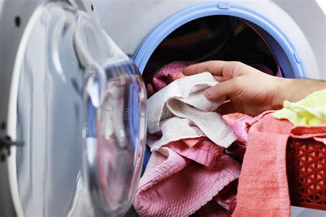 Put Cloth In Washer Stock Image Image Of Hygiene Circle 80348731