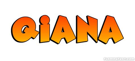 Qiana Logo Herramienta De Diseño De Nombres Gratis De Flaming Text
