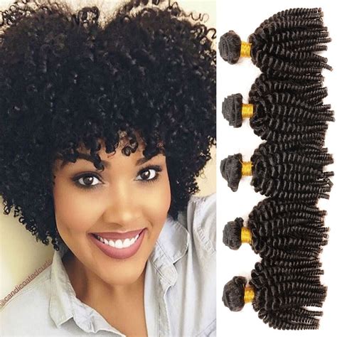 Buy Mongolian Funmi Hair Human Hair Bundles Afro Kinky Curly Weave