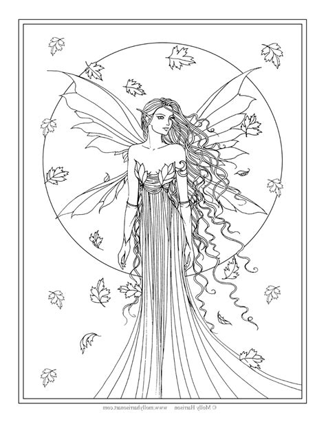 Detailed Coloring Pages Fairy Coloring Pages Adult Coloring Book My