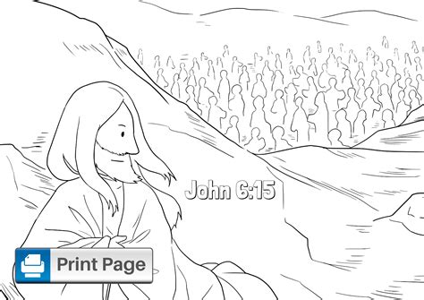 coloring sheet jesus feeds 5000 coloring pages