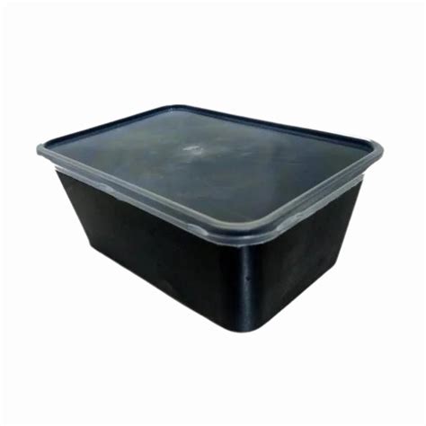 Disposable Black Plastic Food Packaging Container Ml