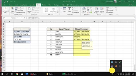 Cara Buat Drop Down List Di Microsoft Excel Youtube