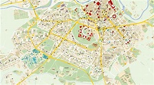 Mapas Detallados de Pamplona para Descargar Gratis e Imprimir