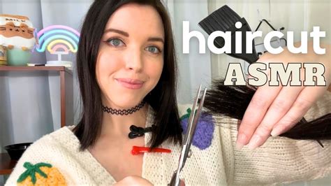 Asmr Hair Salon Barber Shop Rp 💈realistic And Tingly Haircuthighlight Soft Spoken Youtube