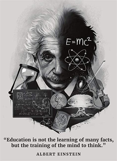 Albert Einstein Poster Inspirational And Motivational Quote Etsy