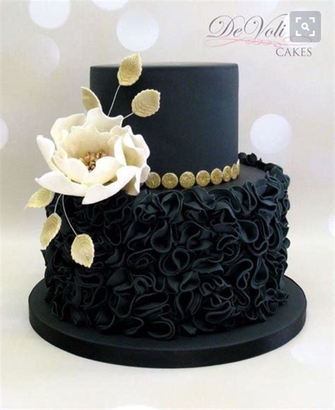 Elegant Picture Of Black Birthday Cake Birijus Com Beautiful Cakes Elegant Cakes Cake