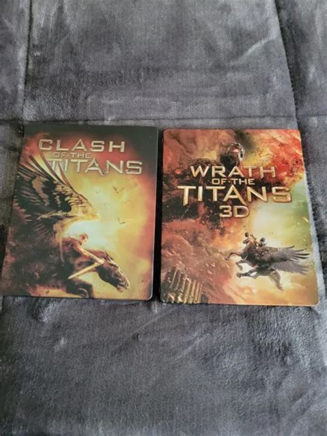 Clash Of The Titans Blu Ray And Wrath Of The Titans 3d Blu Ray Dvd Steelbooks 999 Picclick