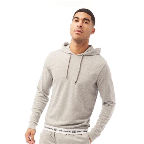 Buy DFND London Mens Capital Loungewear Hoodie Grey