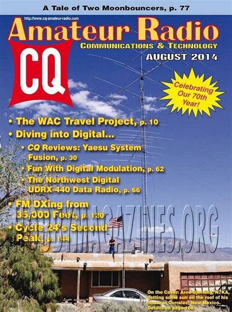 Cq Amateur Radio August 2014 Download Digital Copy Magazines And Books In Pdf