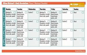 Jillian Workout Rotation Phase 2 Body Revolution Checklist All