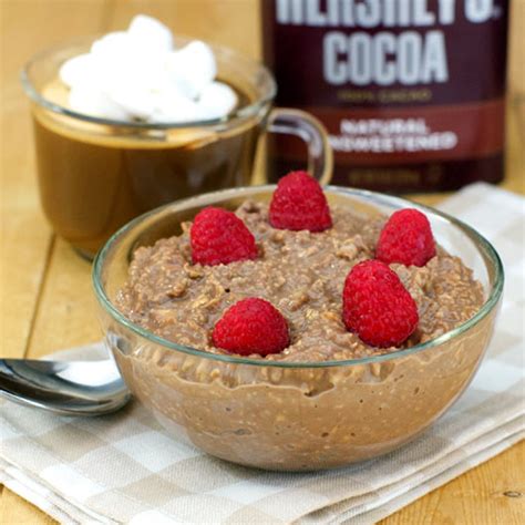 For a more intense chocolate flavor and to make it healthier, you can also add little cocoa powder or good quality unsweetened dark chocolate or cocao nibs to the oats while cooking. Hot Chocolate Oatmeal Recipe | MrBreakfast.com