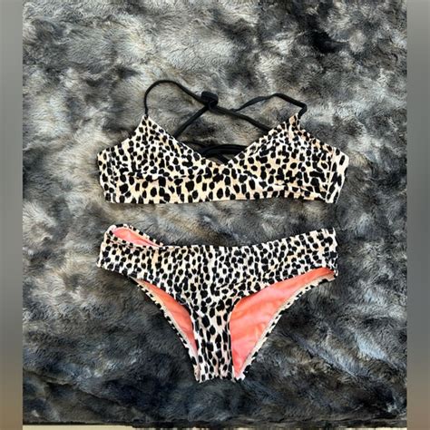 Xhilaration Swim Cheetah Bikini Poshmark