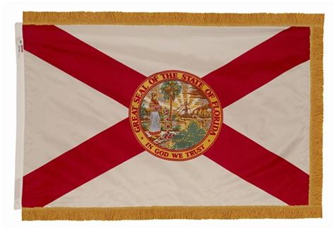 Florida State Spec Sewn Flag 3x5 Feet Indoor Spectramax Nylon By Valley