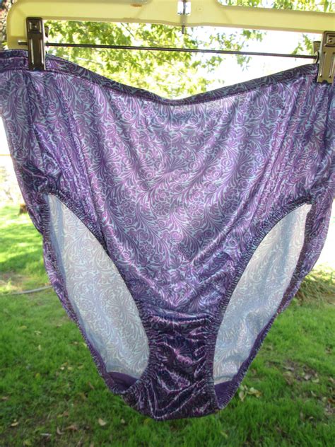 Vintage Nwot Pretty Jms Nylon Spandex Panties Shimmery Purple Design Size 11 Ebay