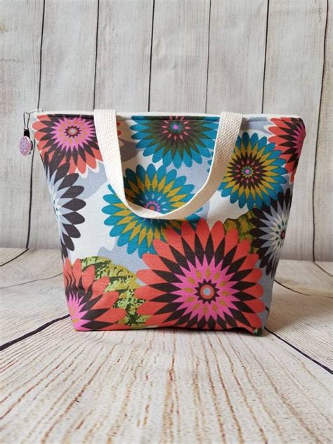 Insulated Lunch Tote Floral Lunch Tote Lunch Bag Adult Lunch Tote