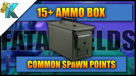Fortnite 15 Ammo Box Locations Fatal Fields Youtube