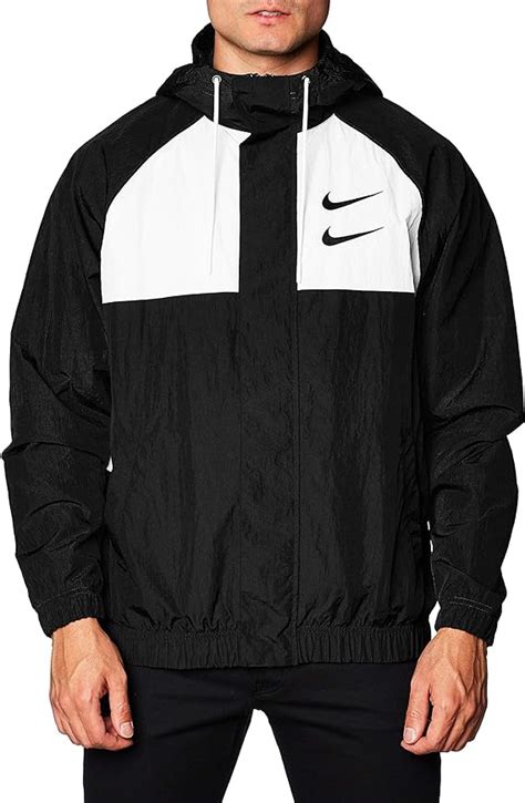 Nike Mens Sportswear Double Swoosh Woven Hooded Jacket