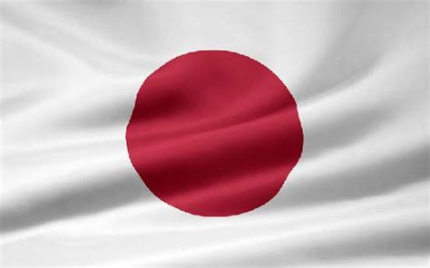 La bandera japonesa representa el círculo del sol sobre un fondo blanco. MUNDO Y ESPECTACULO: BANDERA DE JAPON