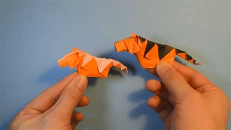 How To Make A Simple Origami Tiger Youtube