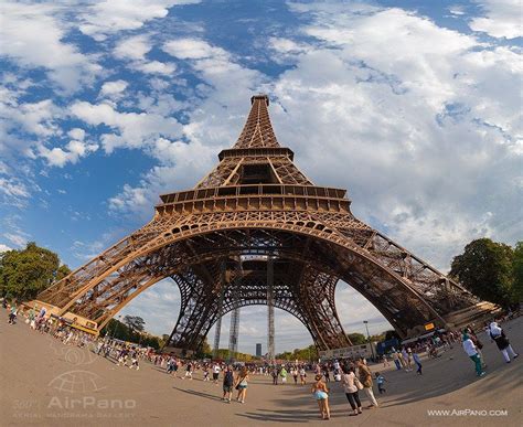 At 324 meters (1,063 feet) tall, it is still the highest building in paris, offering stunning vistas of the city below. Eiffel Tower, Paris, France | 360 Degree Aerial Panorama ...