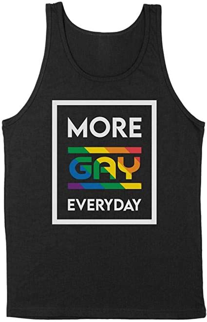 Amazon Com More Gay Everyday Tank Top Unisex Clothing