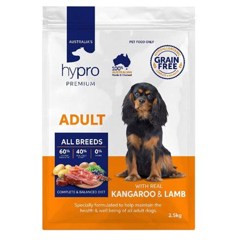 Hypro Premium Adult All Breeds Dry Dog Food Kangaroo And Lamb 3 Sizes