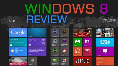 Windows 8 Operating System Review Youtube