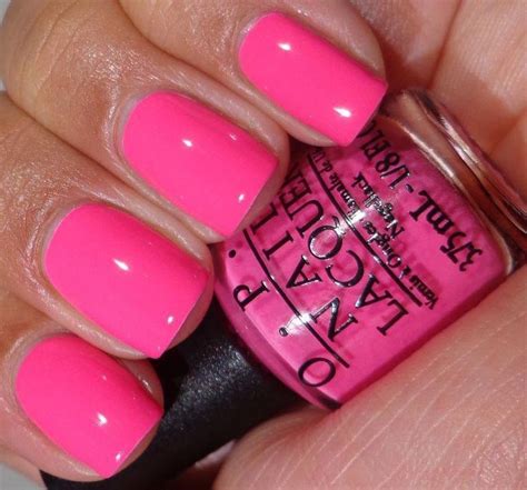 Short Nail Designs In 2020 Pink Gel Nails Hot Pink Nail Polish Hot