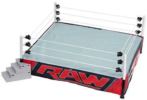 Wwe Wrestling Authentic Scale Ring Action Figure Playset Raw Edition