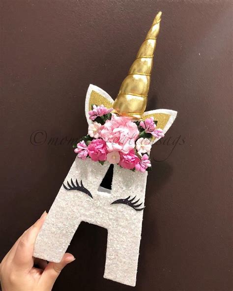 Only Unicorn Letter Just Unicorns With Padded Horn Floral Etsy Unicorn Themed Birthday Party