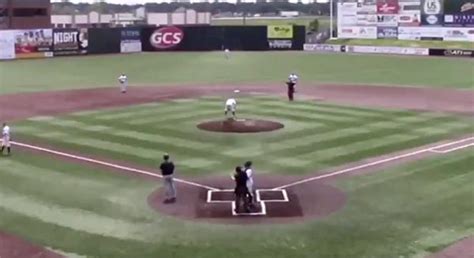 College Baseball Closer Throws Up Behind The Mound Before Recording A