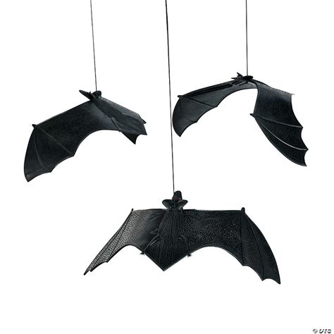 Hanging Bats Halloween Decorations 12 Pc Oriental Trading