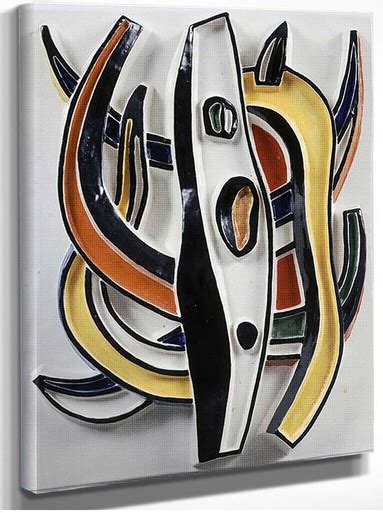 Abstract Composition By Fernand Leger Art Reproduction From Wanford