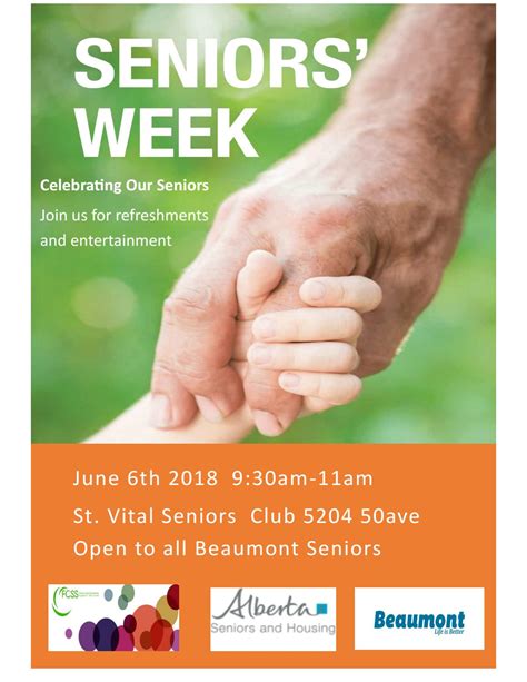 Seniors Week Poster W By Beaumont Alberta Issuu