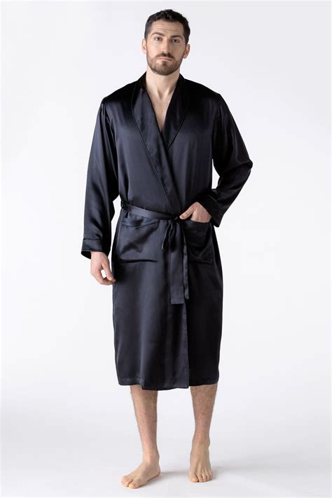 Nk Men 34 Robe Short Silk Robe For Men Nk Imode