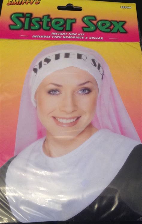 Sister Sex Naughty Nuns Headpiece And Collar Set Stag Hen Party Fancy Dress New Ebay