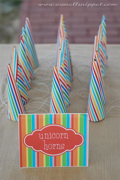 Rainbow Unicorn Party A Small Snippet