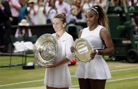 Simona halep won her first wimbledon title and kept serena williams from winning her eighth. Halep Wins Wimbledon, Stops Williams' Bid for 24th Slam