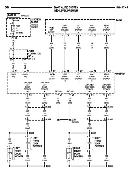 The voltage drop to the speakers just means that when you try to go loud, the wiring will eat the signal, instead of delivering it to the speakers, mostly in the bass. 98 Dodge Ram Infinity Speaker Wiring Diagram Pictures - Wiring Diagram Sample