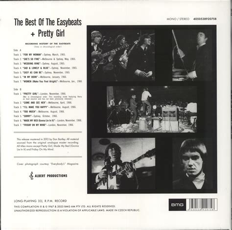 The Easybeats The Best Of The Easybeats Pretty Girl Remastered Or