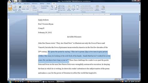 If you cite song lyrics from a cd you listened to you might simply refer to the song in your essay. HOW TO CITE A SONG IN AN ESSAY - Barsgedgimat